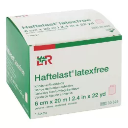 HAFTELAST Fiksatsiooniside, ühtlane, lateksivaba, 6 cm x 20 m, kreem, 1 tk
