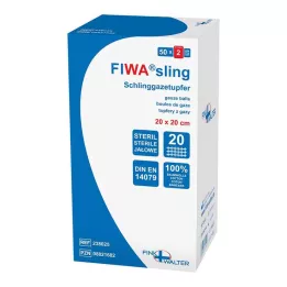 SCHLINGGAZETUPFER 20x20 cm steriilne ploomisuund, 50x2 tk
