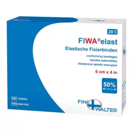 FIXIERBINDE elastik 6 cmx4 m lahtiselt, 1X20 tk