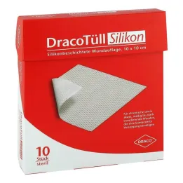 Dracotull Sil.10x10 cm silikoonikindel haava kontrollpadi, 10 tk