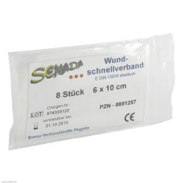 Senada haava kiirplaaster 6x10 cm, 8 tk