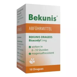 BEKUNIS Bisacodyl Dragees 5 mg gastroresistentsed tabletid, 10 tk