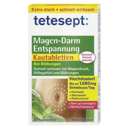 TETESEPT Seedetrakti lõdvestavad närimistabletid, 20 tk