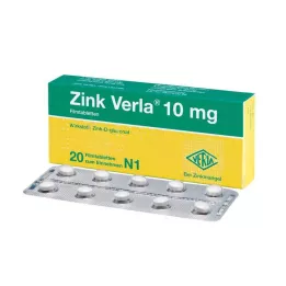 ZINK VERLA 10 mg õhukese polümeerikattega tabletid, 20 tk