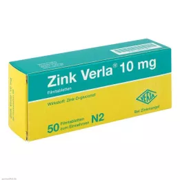 ZINK VERLA 10 mg õhukese polümeerikattega tabletid, 50 tk