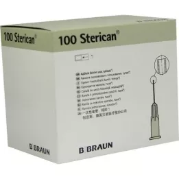 STERICAN Kanüülid 27 G 0,4x25 mm tömbid, 100 tk