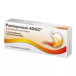 PANTOPRAZOL ADGC 20 mg gastroresistentsed tabletid, 7 tk