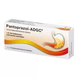 PANTOPRAZOL ADGC 20 mg gastroresistentsed tabletid, 14 tk