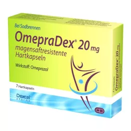 OMEPRADEX 20 mg gastroresistentsed kõvakapslid, 7 tk