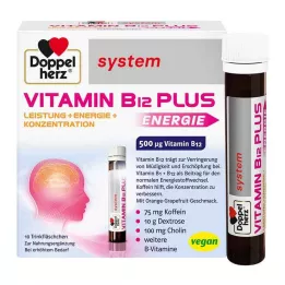 DOPPELHERZ Vitamiin B12 Plus süsteemi joogiampullid, 10X25 ml
