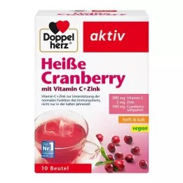 DOPPELHERZ kuum jõhvikas C-vitamiini ja tsingi graanulitega, 10 tk