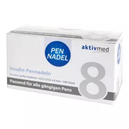 PEN-NADELN Universaalne 8 kanüüli 0,26x8 mm, 100 tk
