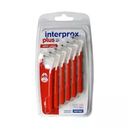 INTERPROX pluss minikooniline punane hambavahehari, 6 tk