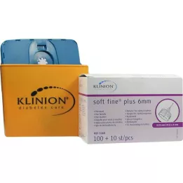 KLINION Pehmed peened pluss -pliiatsi nõelad 0,25x6 mm 31 g, 110 tk