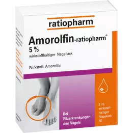 Amorofin-ratiopharm 5% toimeaine. Küünelakk, 3 ml