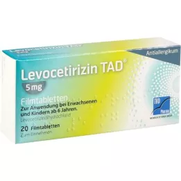 Levootirizin TAD 5 mg FTA, 20 tk