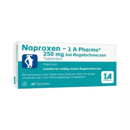 NAPROXEN-1A Pharma 250 mg menstruatsioonivalu tabletid, 20 tk