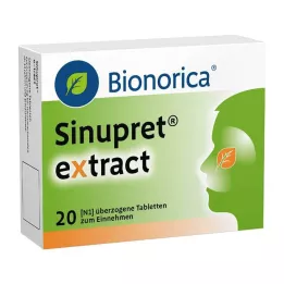 SINUPRET ekstraktiga kaetud tabletid, 20 tk