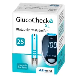 GlucoCheck XL veresuhkru testribad, 25 tk