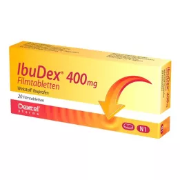 IBUDEX 400 mg õhukese polümeerikattega tabletid, 20 tk