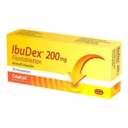 IBUDEX 200 mg õhukese polümeerikattega tabletid, 10 tk