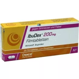 IBUDEX 200 mg kilega kaetud tabletid, 20 tk