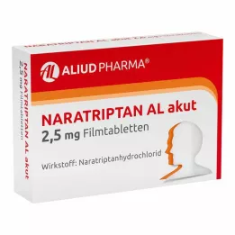 NARATRIPTAN AL äge 2,5 mg õhukese polümeerikattega tabletid, 2 tk