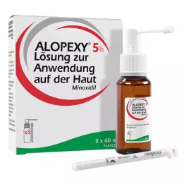 ALOPEXY 5% lahus nahale manustamiseks, 3X60 ml