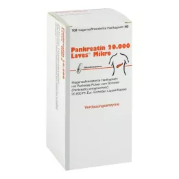 PANKREATIN 20 000 Laves Micro gastroresistentset kõvakapslit, 100 tk