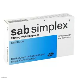 SAB simplex 240 mg pehmekapslid, 60 tk