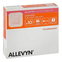 Allevyn Gentle Border Lite 5x5 cm vahtplastist side, 10 tk