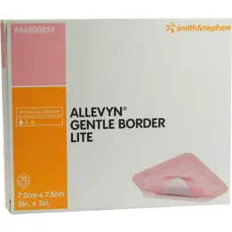 Allevyn Gentle Border Lite 7,5x7,5 cm vahtplastist side, 10 tk