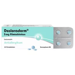 DESLORADERM 5 mg õhukese polümeerikattega tabletid, 20 tk