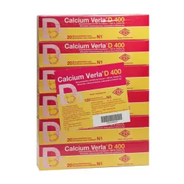 CALCIUM VERLA D 400 kihisevad tabletid, 120 tk
