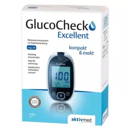 GLUCOCHECK Suurepärane vere glükoosimeetri komplekt mg/dl, 1 tk