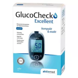 GLUCOCHECK Suurepärane vere glükoosimeetri komplekt mmol/l, 1 tk