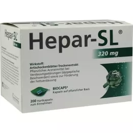 HEPAR-SL 320 mg kõvakapslid, 200 tk