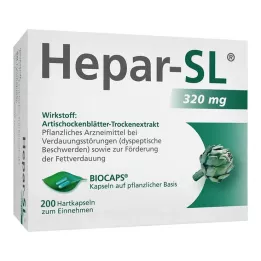 HEPAR-SL 320 mg kõvakapslid, 200 tk