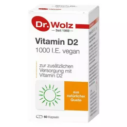 VITAMIN D2 1000 I.E. vegan kapslid, 60 tk