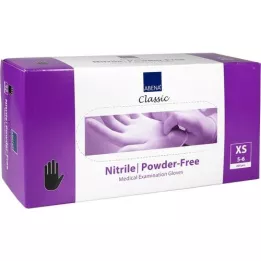 NITRIL Puudrivabad kindad x-väike must, 200 tk
