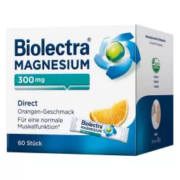 BIOLECTRA Magneesium 300 mg Direct Orange Sticks, 60 tk