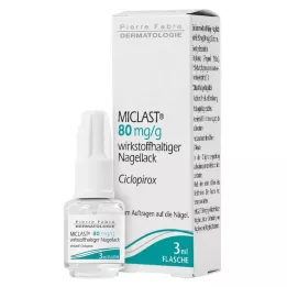 MICLAST 80 mg/g meditsiiniline küünelakk, 3 ml