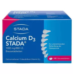 CALCIUM D3 STADA 1000 mg/880 I.E. kihisevad tabletid, 120 tk