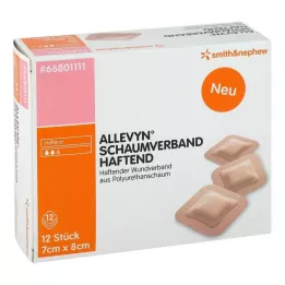 ALLEVYN Vahtside 7x8 cm liim, 12 tk