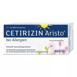 CETIRIZIN Aristo allergiatele 10 mg õhukese polümeerikattega tabletid, 50 tk