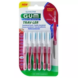 GUM Tray-Ler 1,4 mm Candle Pink Interdental + 6 kork, 6 tk