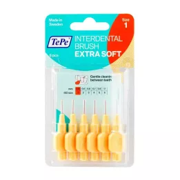 TEPE Hambavahehari x-soft 0,45mm ISO 1 oranž, 6 tk