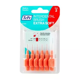 TEPE Hambavahehari x-soft 0,5mm ISO 2 punast, 6 tk