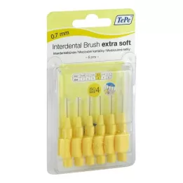 TEPE Hambavahehari x-soft 0,7mm ISO 4 kollast, 6 tk