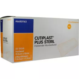 CUTIPLAST Pluss steriilne 10x19,8 cm side, 55 tk